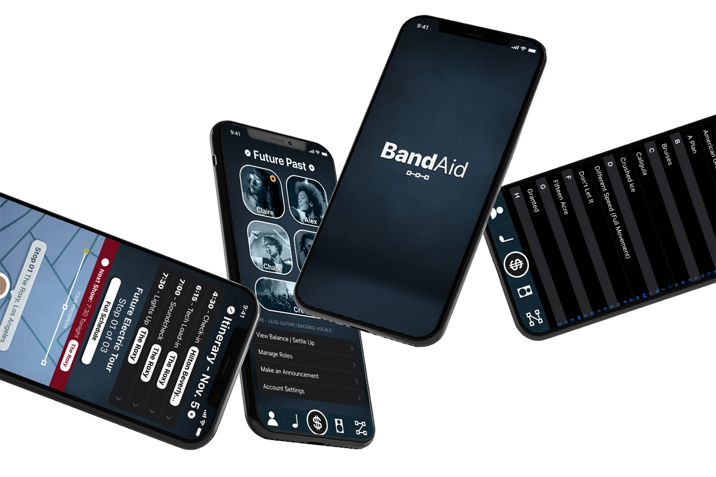 BandAid app mockup